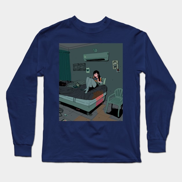 Room Long Sleeve T-Shirt by reysaurus